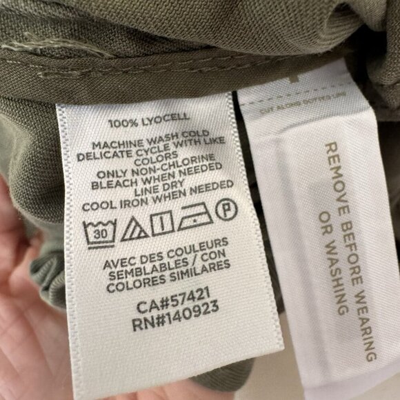 ANN TAYLOR LOFT Blazer Women Size Medium Green Button Up Lightweight Jacket - Picture 6 of 8